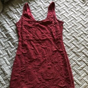 Burgundy bodycon dress